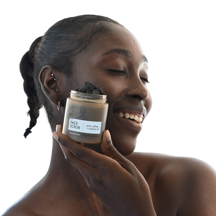 Face Scrub with Coffee + Rosehip Oil-Face Scrub with Coffee + Rosehip Oil