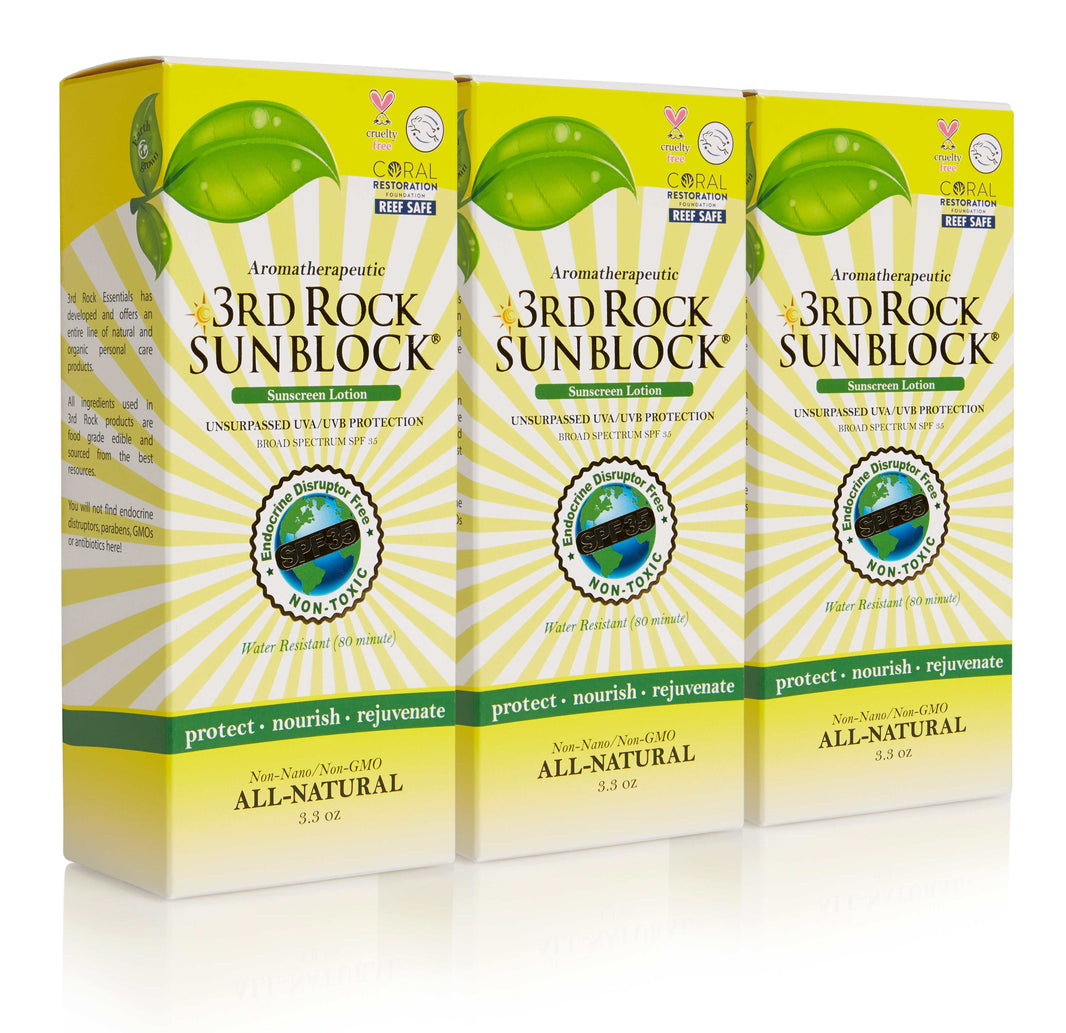 3rd Rock Sunblock® Sunscreen Lotion - Aromatherapeutic - Zinc Oxide 35 SPF-3rd Rock Sunblock® Sunscreen Lotion - Aromatherapeutic - Zinc Oxide 35 SPF