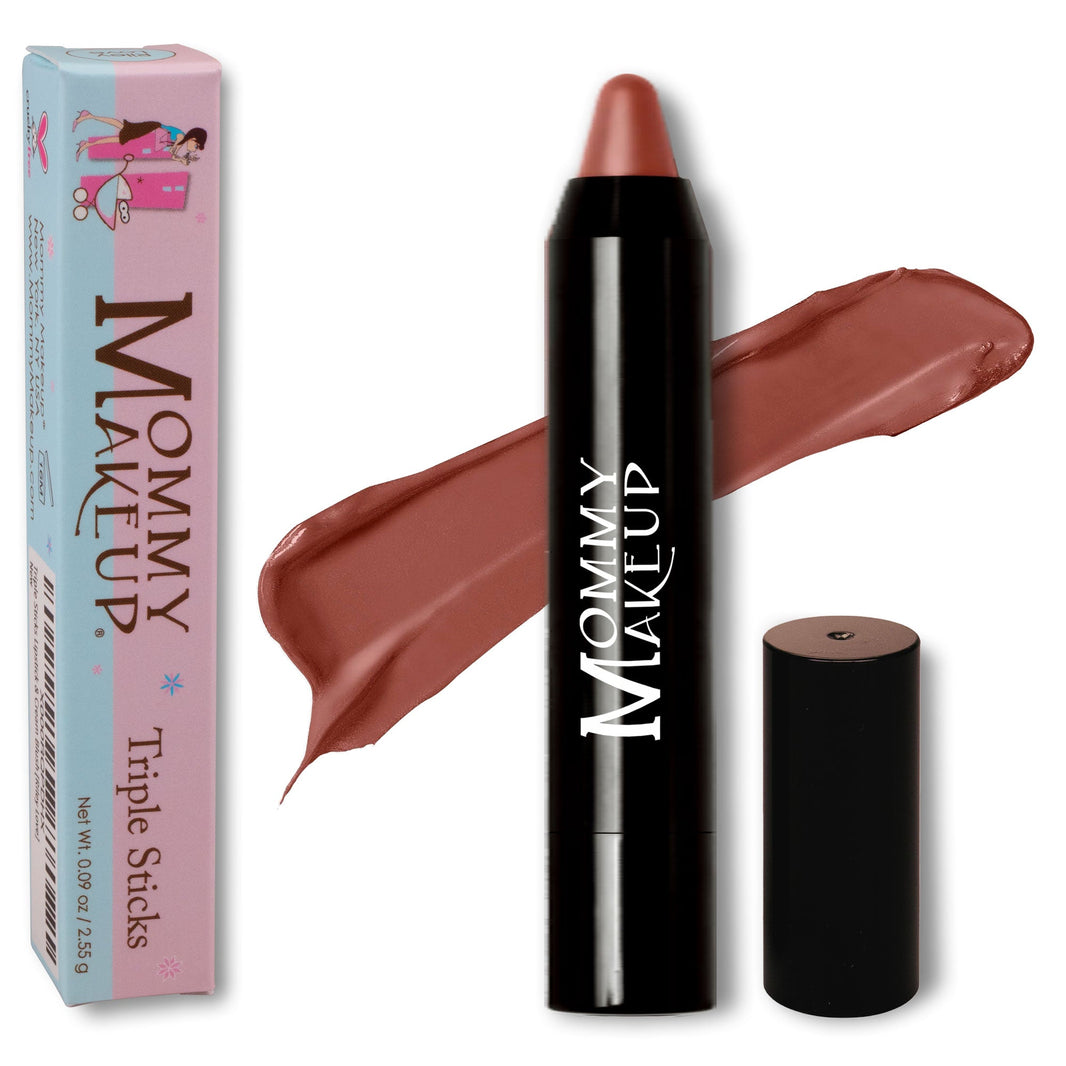Triple Sticks Lipstick, Cream Blush, and Treatment in Ginger Spice-Triple Sticks Lipstick, Cream Blush, and Treatment in Ginger Spice