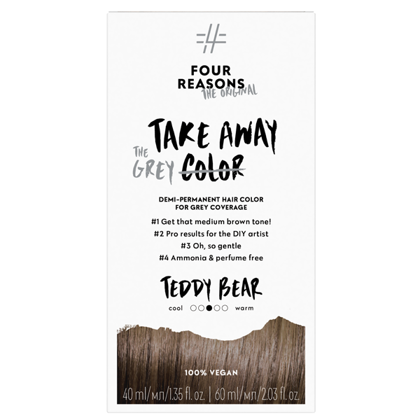 Fragrance Free Hair Color Teddy Bear - 6.0 Medium brown with gray coverage-Fragrance Free Hair Color Teddy Bear - 6.0 Medium brown with gray coverage