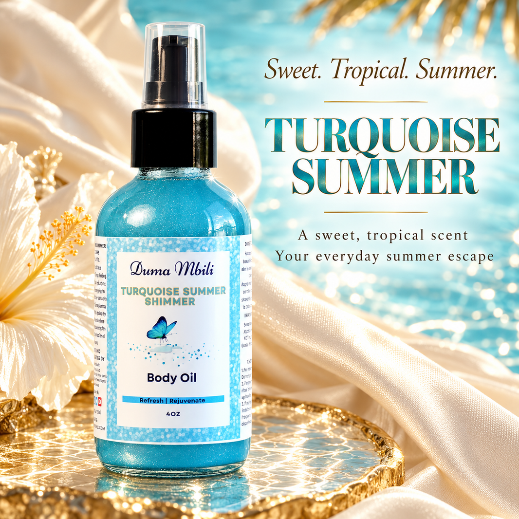 Turquoise Summer Shimmer Body Oil-Turquoise Summer Shimmer Body Oil