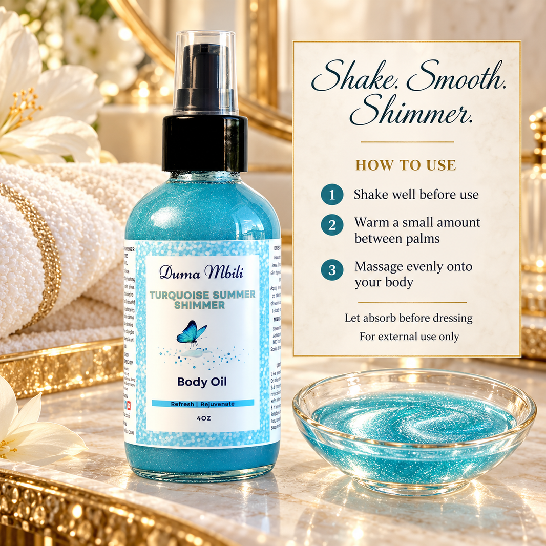 Turquoise Summer Shimmer Body Oil-Turquoise Summer Shimmer Body Oil
