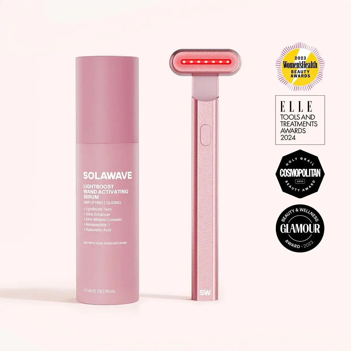 4-in-1 Red Light Therapy Wand & Activating Serum Kit-4-in-1 Red Light Therapy Wand & Activating Serum Kit