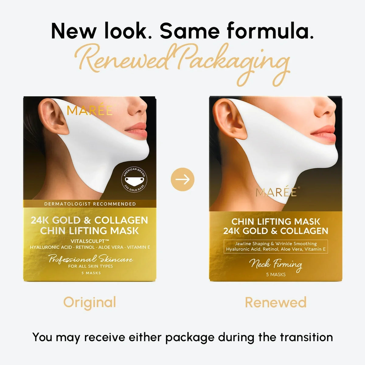 24K Gold Chin & Jawline Lifting Mask-24K Gold Chin & Jawline Lifting Mask