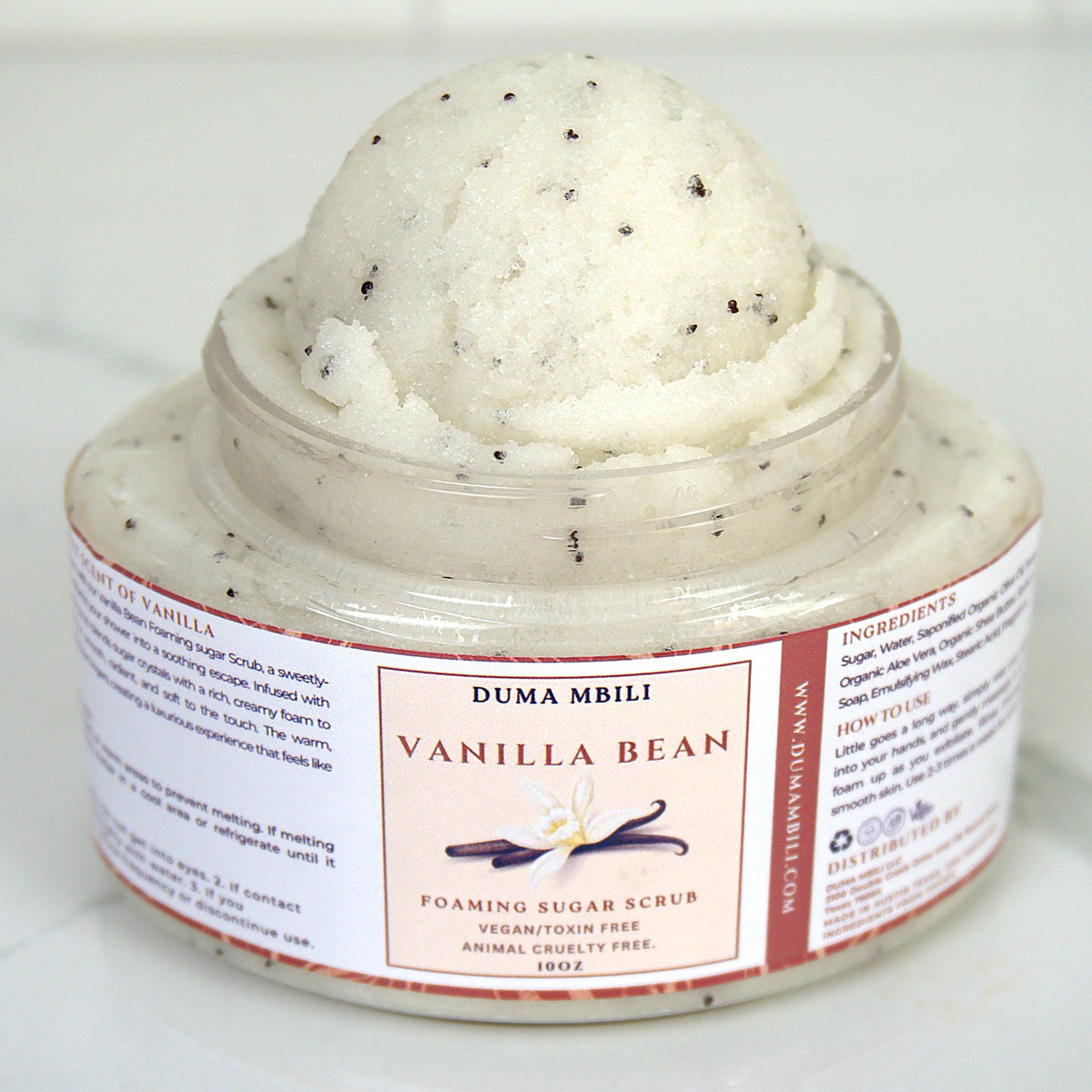 Vanilla Bean Foaming Sugar Scrub-Vanilla Bean Foaming Sugar Scrub