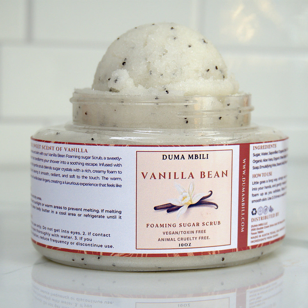 Vanilla Bean Foaming Sugar Scrub-Vanilla Bean Foaming Sugar Scrub