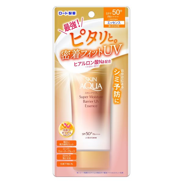Rohto Skin Aqua Super Moisture Barrier UV Essence SPF 50+ PA++++-Rohto Skin Aqua Super Moisture Barrier UV Essence SPF 50+ PA++++