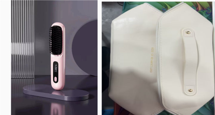 2 In 1 Straight Hair Comb Wireless Hair Straightener Brush Hair Fast Heating Portable Hot Curler USB Charging-91a0c4ef4847f0fc168bfd98b3e07811