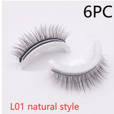 Reusable 3D Mink Lashes Natural False Eyelashes Self Adhesive Fake Glue Free Makeup Eyelash Extension Silk-7e216a1a31adbd9423df14f0e637272f
