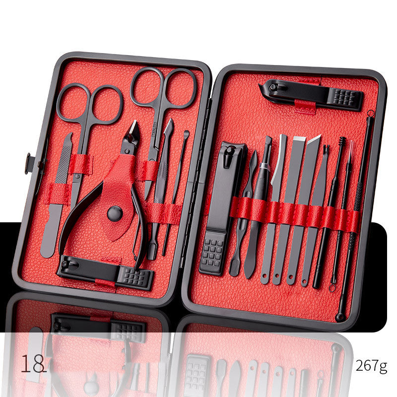 Professional Scissors Nail Clippers Set Ear Spoon Dead Skin Pliers Nail Cutting Pliers Pedicure Knife Nail Groove Trimmers-1f86c5f5373d11515d1252ead55cef2f