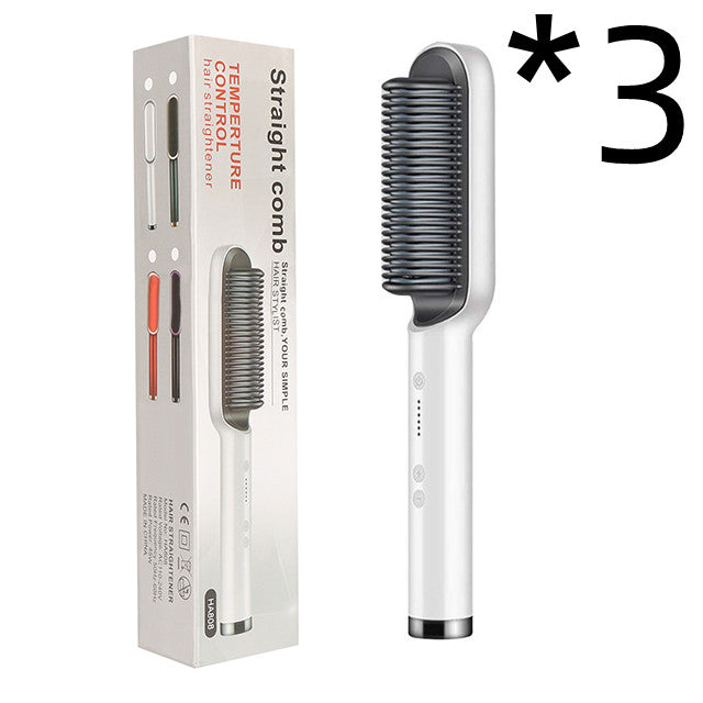 New 2 In 1 Hair Straightener Hot Comb Negative Ion Curling Tong Dual-purpose Electric Hair Brush-ec3a3b3a6dc18ae9c0c24631a7c294cb