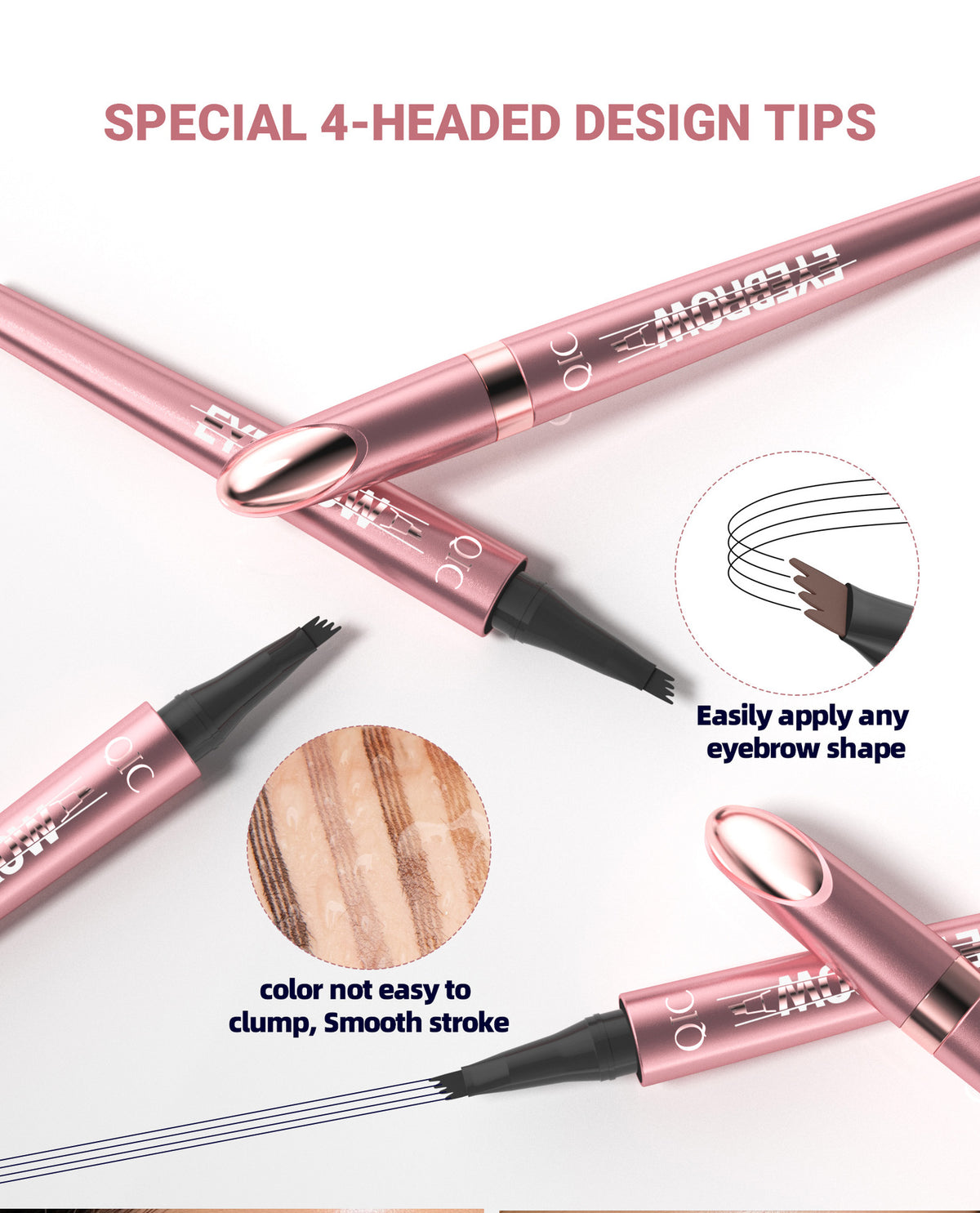Waterproof And Smooth Not Smudge Four-fork Liquid Eyebrow Pencil-18b2fbfd668a1eac1b7363e37c3f5f0a