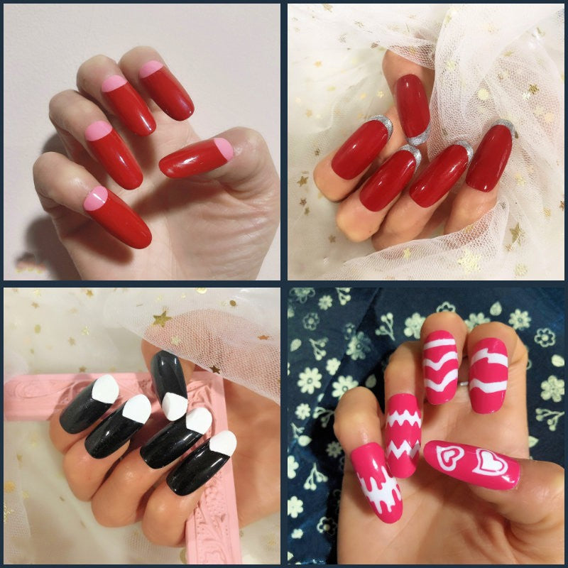 Manicure French-style Nail Stickers Smile Sticker Nail Beauty Tools Products-ef63754c64caca3a8a44f0672deae01c