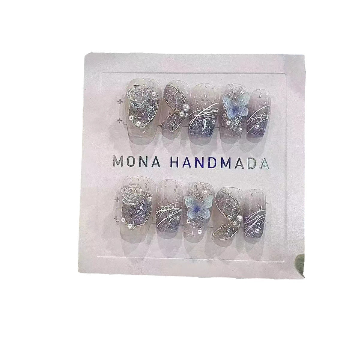 Purely Hand-wearing Bridal Fake Nails-7a270260600d3c16730823ec17703053