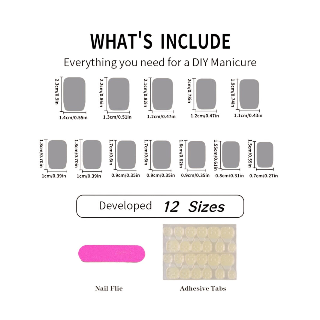 Women's Simple Love Sweet Wear Fake Nails-4a644a7f1aa8e8ee212d1de189c6e5bf