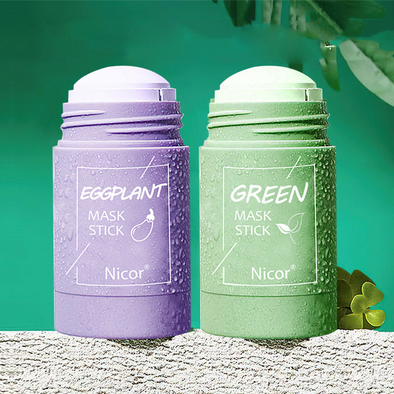 Cleansing Green Tea Mask Clay Stick Oil Control Anti-Acne Whitening Seaweed Mask Skin Care-2e99001bb401f56638a4b0a3fe3ba247
