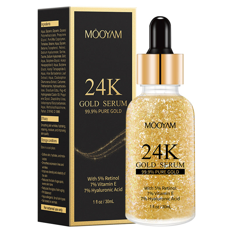 24K Gold Foil30mL Vitamin E Retinol Anti-wrinkle The Lifting Face Serum-2a3c551094137ce592cd7f5868715c1a