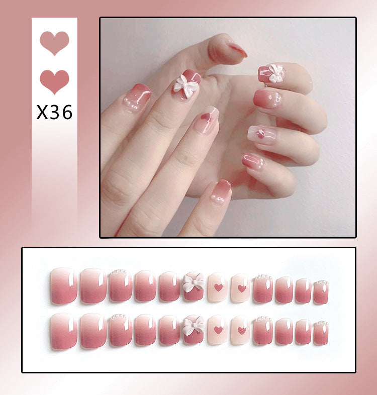 French Worn Removable Nails And Diamonds-2c83aa339190bb532619d87012baf138