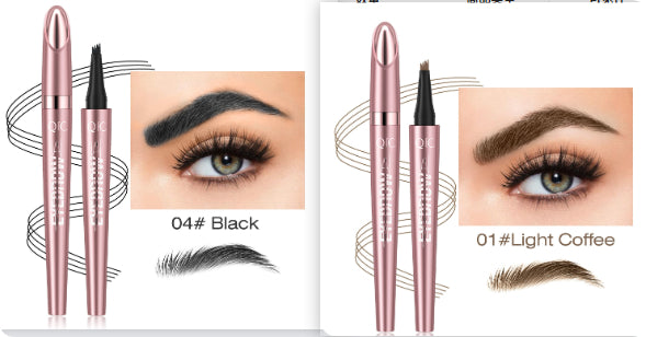 Waterproof And Smooth Not Smudge Four-fork Liquid Eyebrow Pencil-7cb5ac73a7852f3d22abce543a3e7d0b