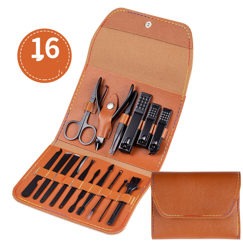 Professional Scissors Nail Clippers Set Ear Spoon Dead Skin Pliers Nail Cutting Pliers Pedicure Knife Nail Groove Trimmers-4afdbc26c16eab04834bb8a059077678