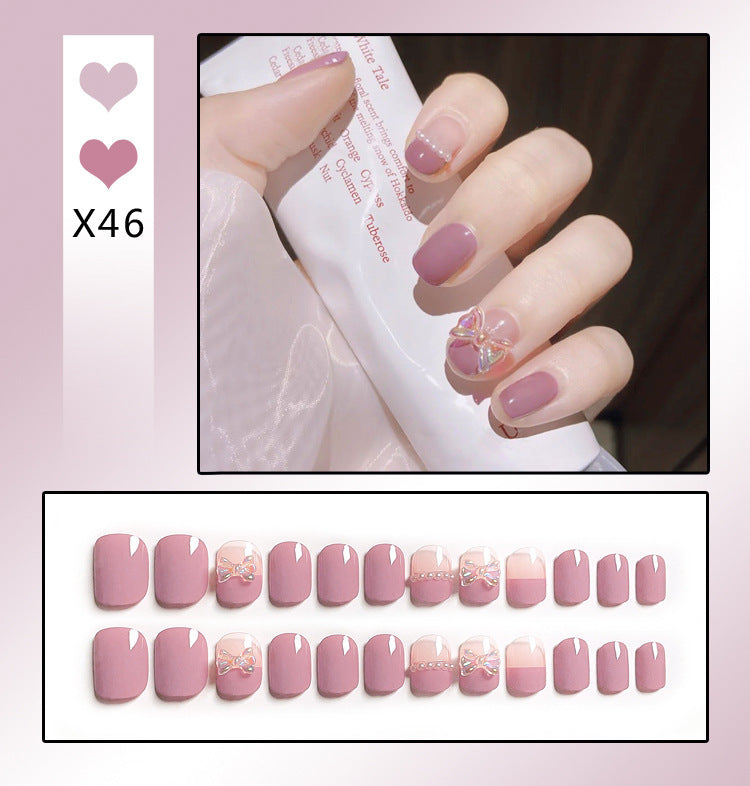 French Worn Removable Nails And Diamonds-e645fe08900618a9a484931fd3570663