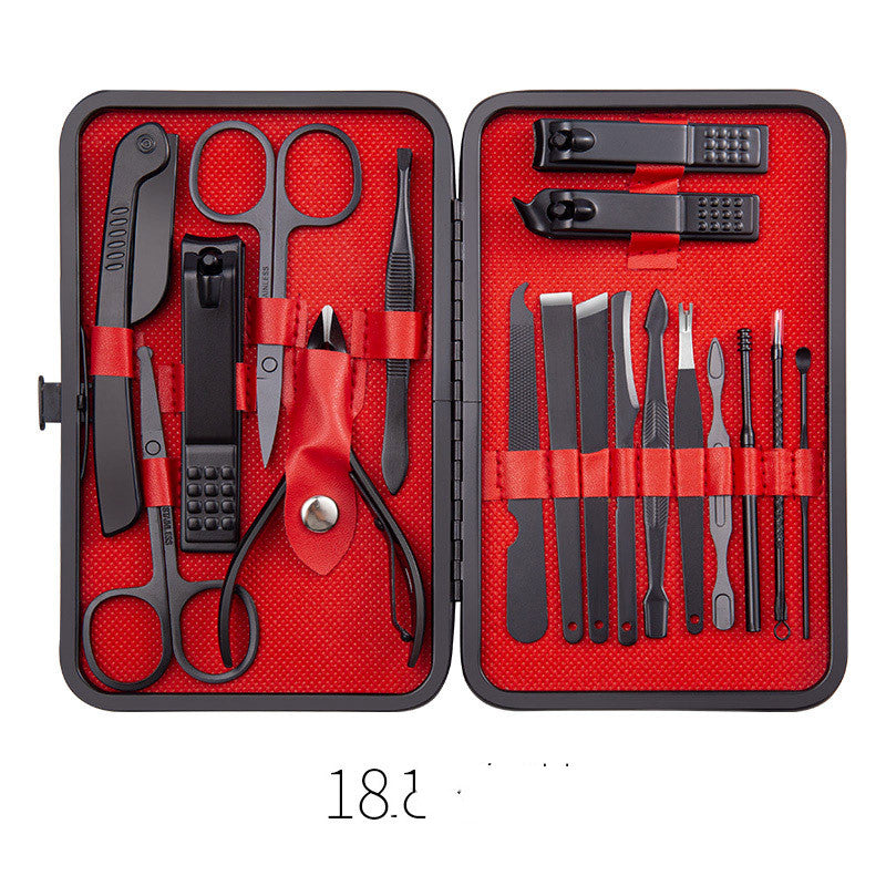 Professional Scissors Nail Clippers Set Ear Spoon Dead Skin Pliers Nail Cutting Pliers Pedicure Knife Nail Groove Trimmers-d47942b41ad76e6607245331547a7bc5