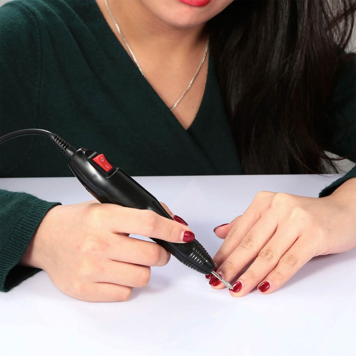 Acrylic Nail Drill Machine 20000RPM with 6 Bits Cuticle Grinder Kit-Acrylic Nail Drill Machine 20000RPM with 6 Bits Cuticle Grinder Kit