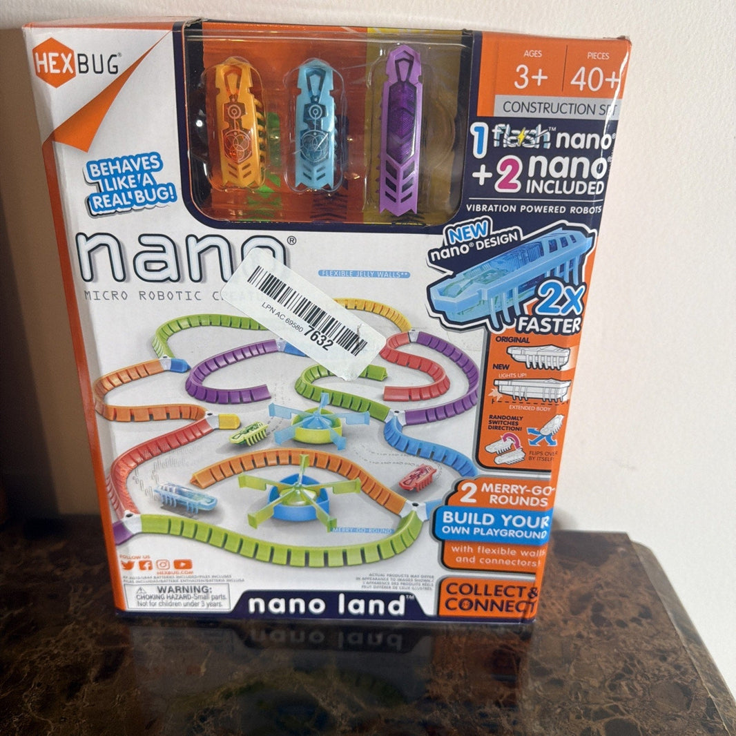 HEXBUG Flash Nano Nano Land Sensory Playset for Kids Build Your Own Playground-HEXBUG Flash Nano Nano Land Sensory Playset for Kids Build Your Own Playground
