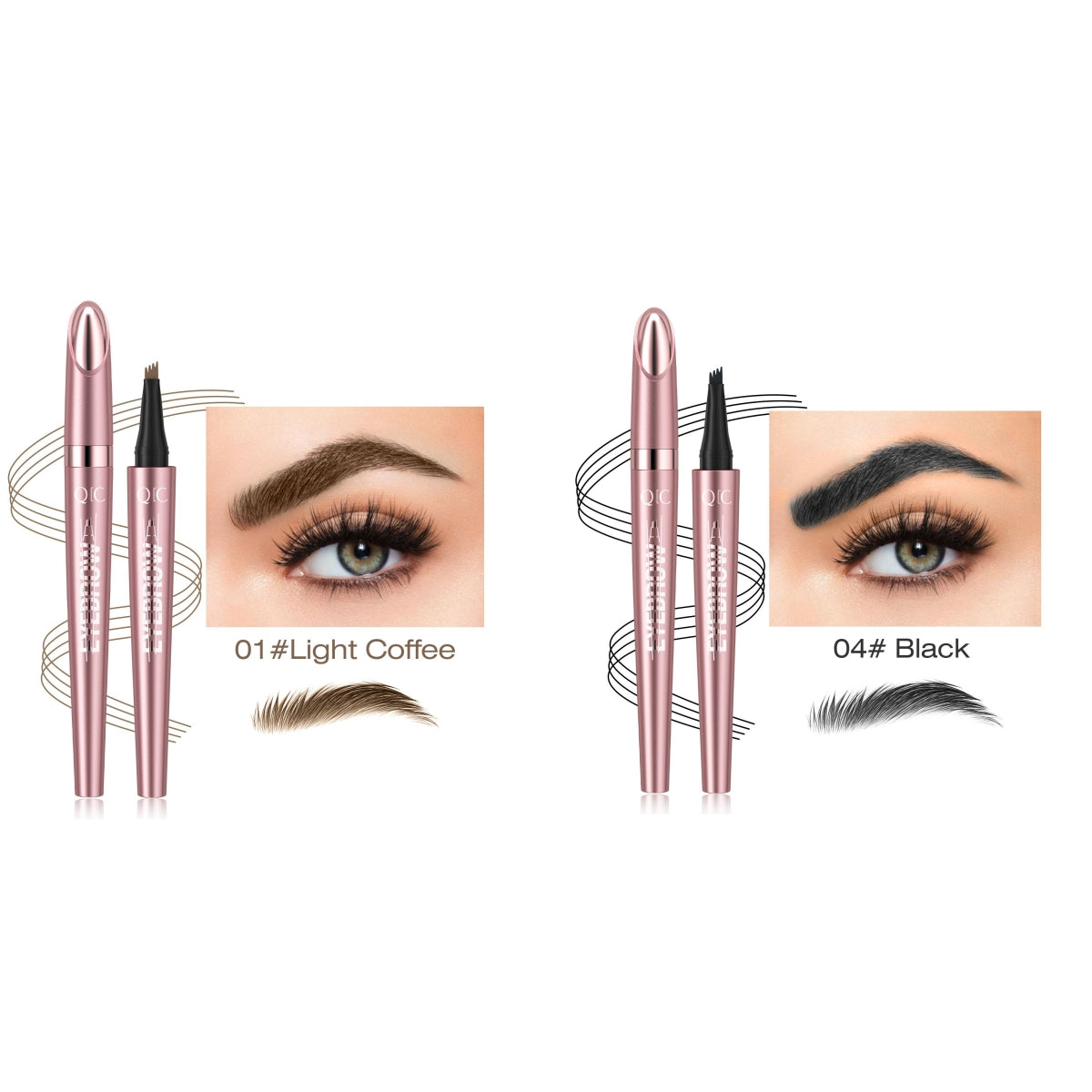 Waterproof And Smooth Not Smudge Four-fork Liquid Eyebrow Pencil-c02b0f77ed21dcc02d0b67d41e70cecf