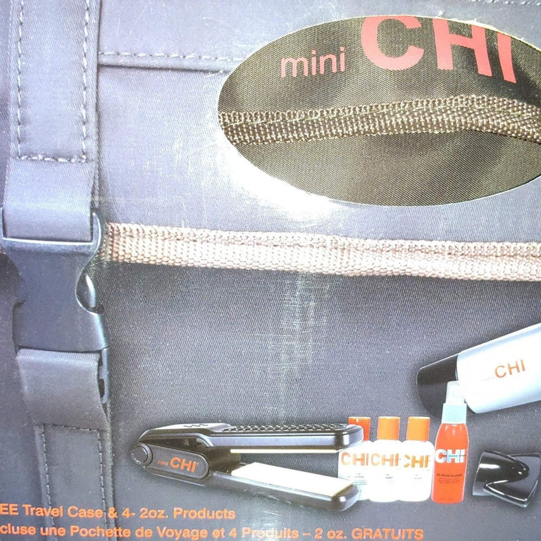 CHI Pro Collection Low EMF Hair Dryer Gift Set with Mini CHI Iron, 4 Travel Products & Case