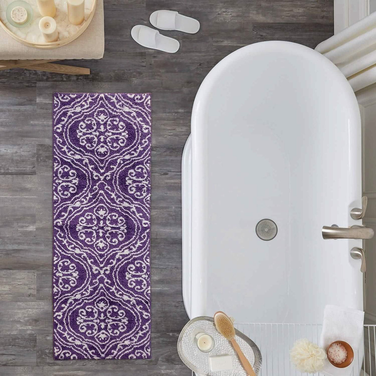 Adele Collection Moroccan Design JQ Bathmat-Adele Collection Moroccan Design JQ Bathmat
