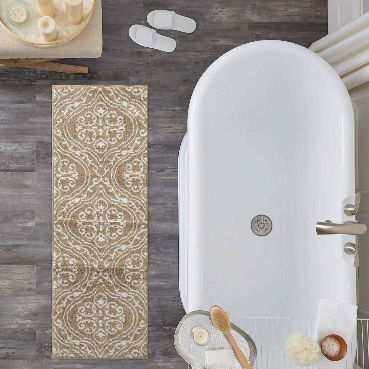 Adele Collection Moroccan Design JQ Bathmat-Adele Collection Moroccan Design JQ Bathmat