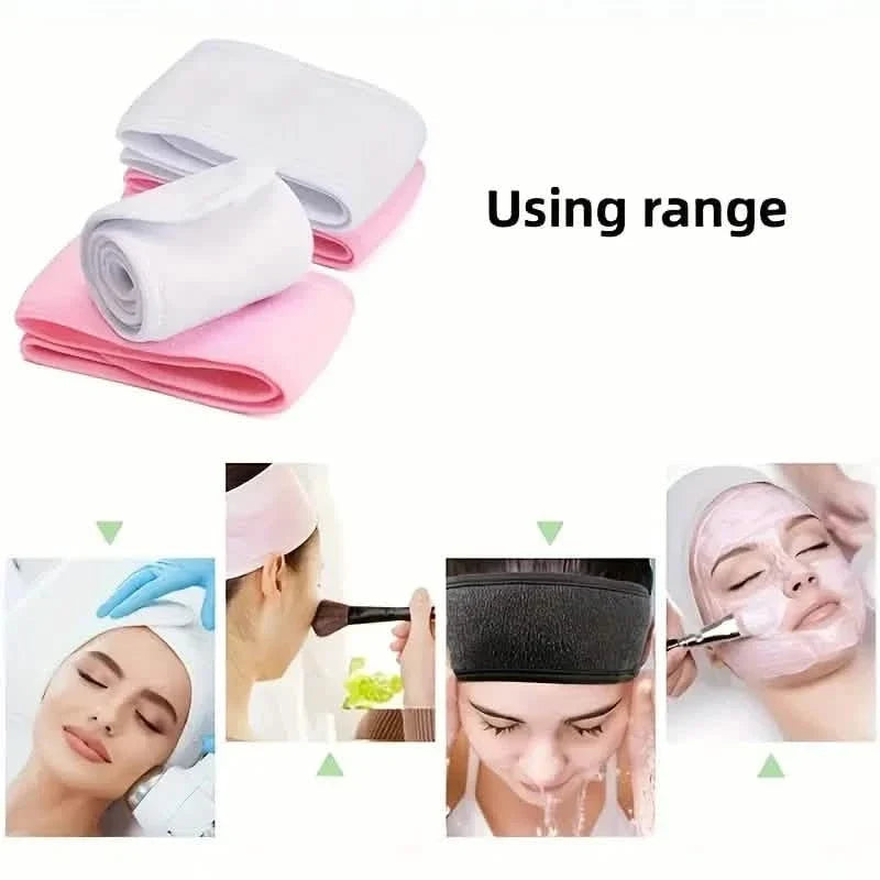 Adjustable Women's Headband - Soft, Non-Slip, Ideal for Makeup, Face Washing, Yoga, and Running-Adjustable Women's Headband - Soft, Non-Slip, Ideal for Makeup, Face Washing, Yoga, and Running