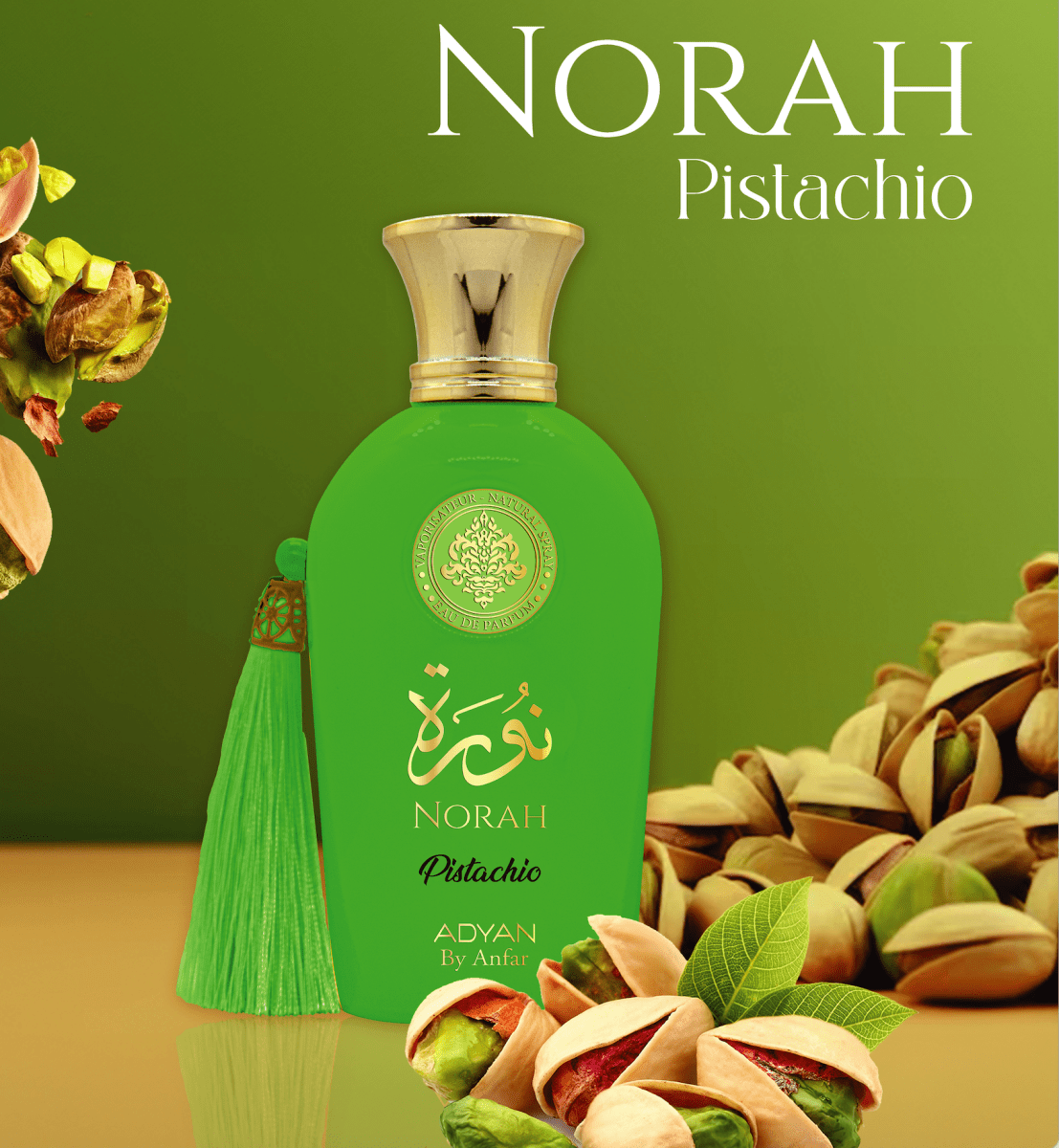 ADYAN Norah Pistachio EDP 100Ml 3.4Oz-ADYAN Norah Pistachio EDP 100Ml 3.4Oz