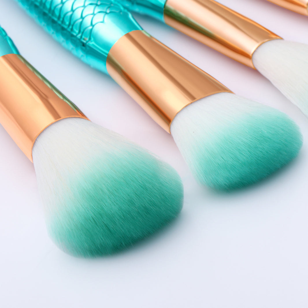 11pcs Makeup Brushes Kit Maquiagem Maquillaje New Mermaid Foundation Eyebrow Eyeliner Cosmetic Makeup Brushes-75d4204b0189eaa65ce9372c843fc981
