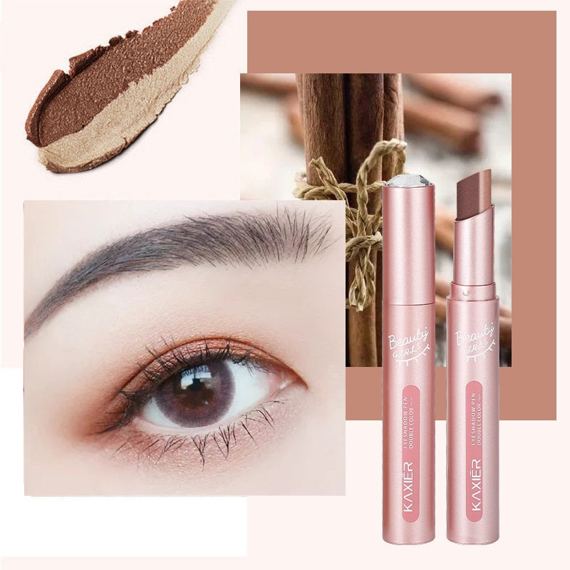 Waterproof And Sweat-proof Gradient Two-color Lazy Eyeshadow Stick-11215b37d049fab6af4766207aa8ef04