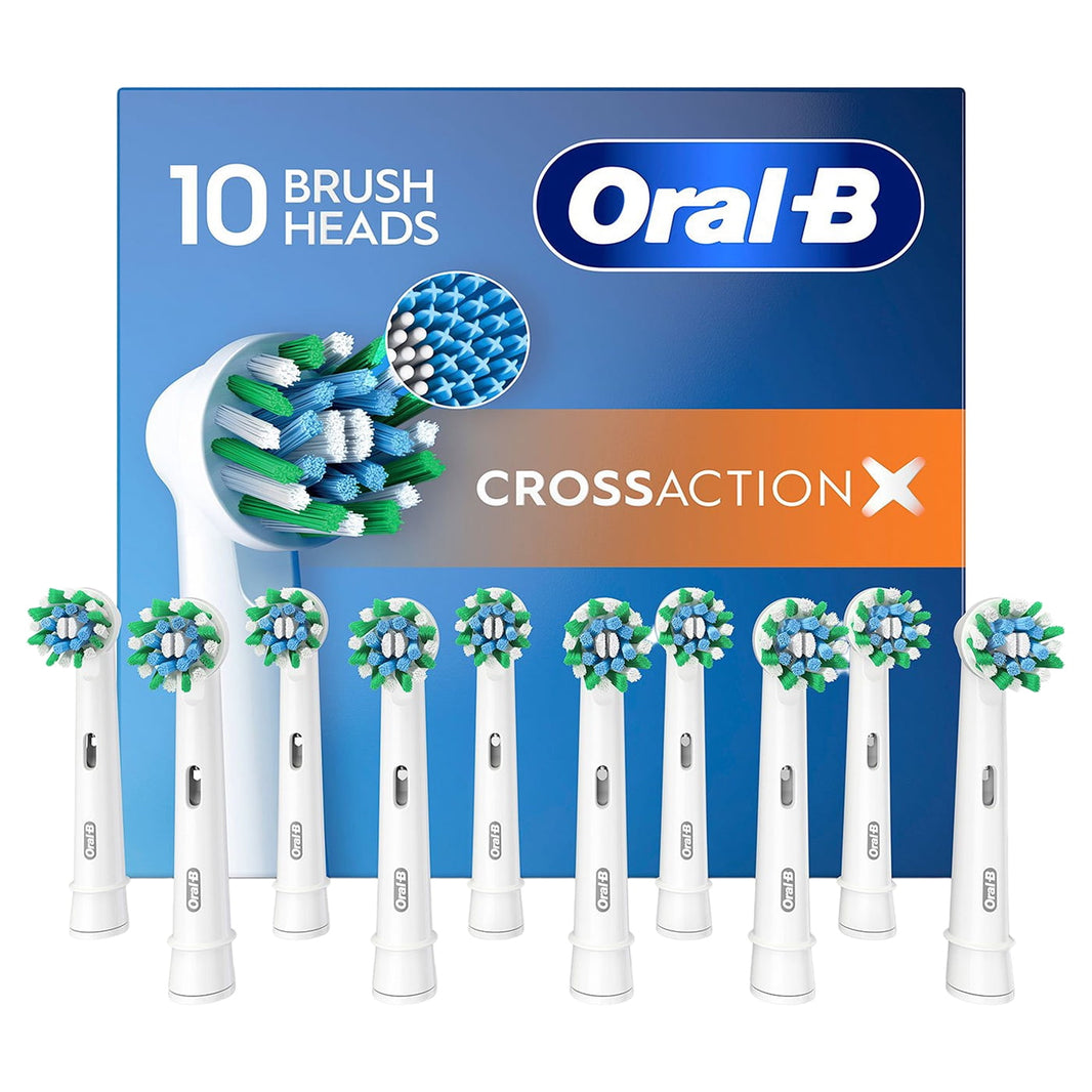 2X Oral B Cross Action Replacement Brush Heads XXXL Pack (10 heads)=20-2X Oral B Cross Action Replacement Brush Heads XXXL Pack (10 heads)=20