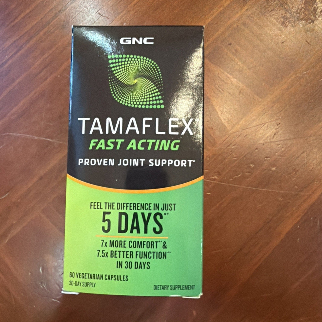 GNC Tamaflex Fast Acting Proven Joint Support 30 Day Supply, 60 cap Exp 10/27-GNC Tamaflex Fast Acting Proven Joint Support 30 Day Supply, 60 cap Exp 10/27