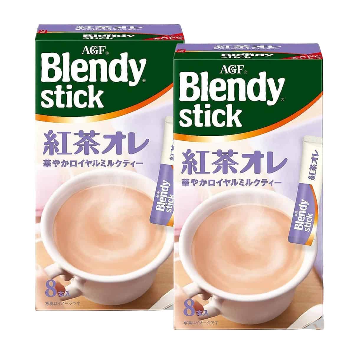 AGF Blendy Stick Kocha Latte Au Lait 8 Sticks x 2 Boxes-AGF Blendy Stick Kocha Latte Au Lait 8 Sticks x 2 Boxes
