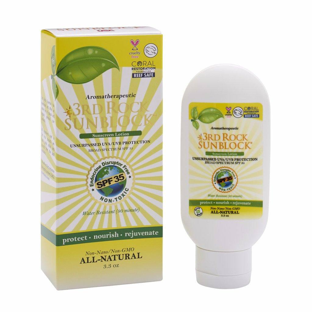 3rd Rock Sunblock® Sunscreen Lotion - Aromatherapeutic - Zinc Oxide 35 SPF-3rd Rock Sunblock® Sunscreen Lotion - Aromatherapeutic - Zinc Oxide 35 SPF