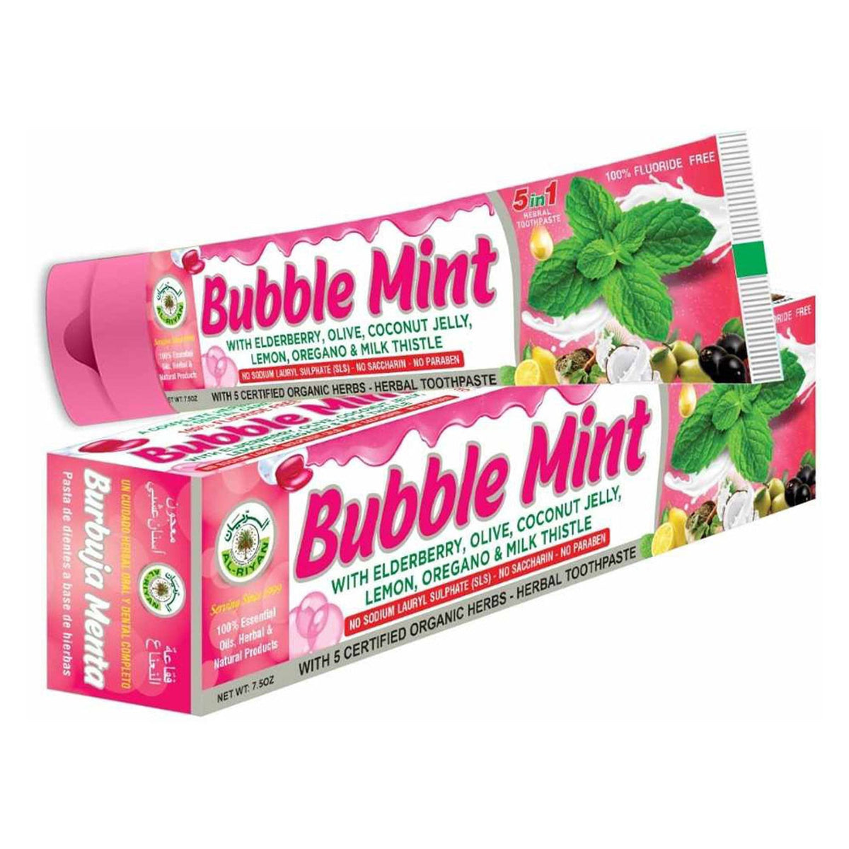 Bubble Mint Herbal Toothpaste-Bubble Mint Herbal Toothpaste