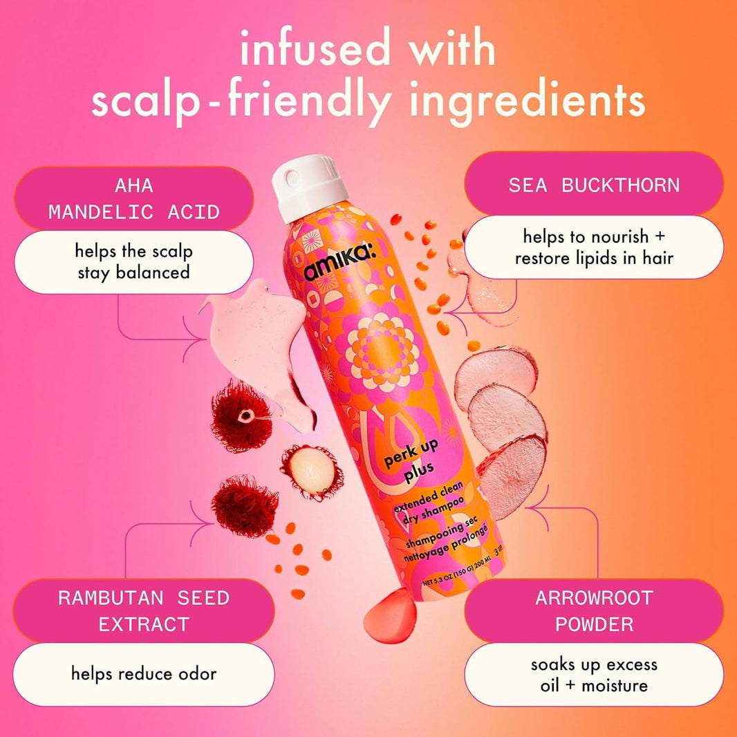 Amika Perk Up Plus Extended Clean Dry Shampoo-Amika Perk Up Plus Extended Clean Dry Shampoo