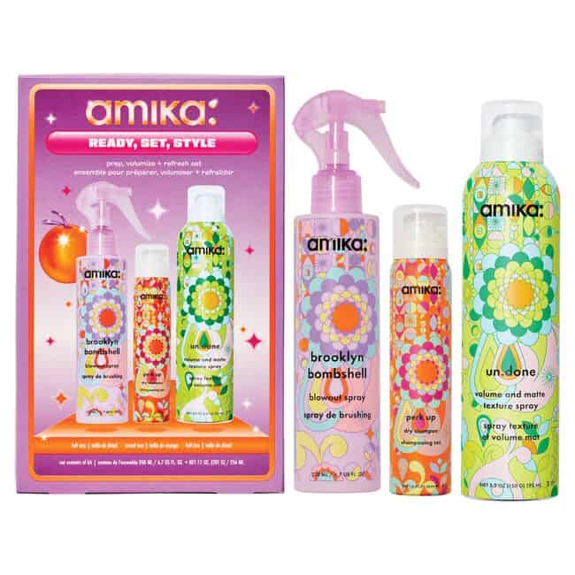 Amika Ready, Set, Style - Prep, Volumize + Refresh Set-Amika Ready, Set, Style - Prep, Volumize + Refresh Set