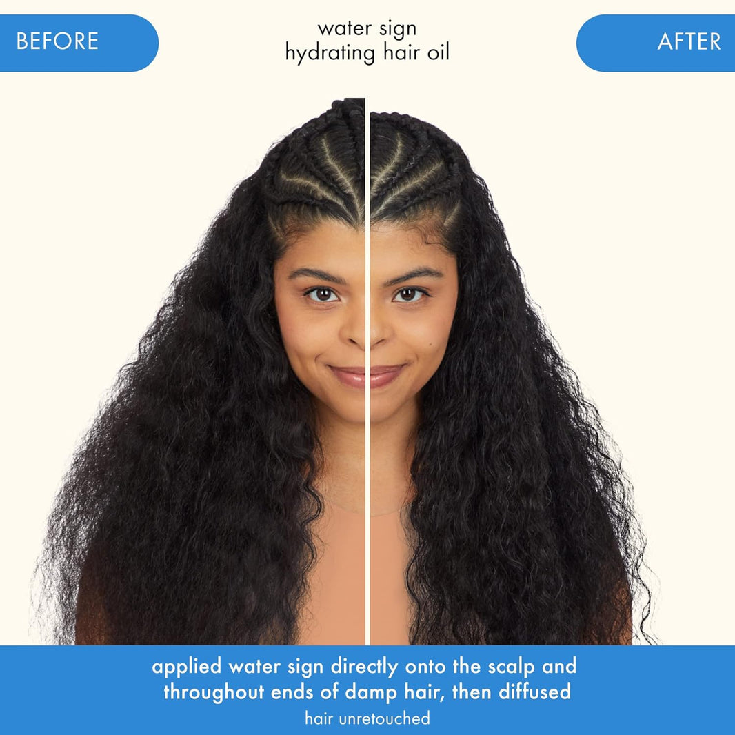 Amika Water Sign Hydrating Hair Oil with Hyaluronic Acid 1.7 Oz-Amika Water Sign Hydrating Hair Oil with Hyaluronic Acid 1.7 Oz