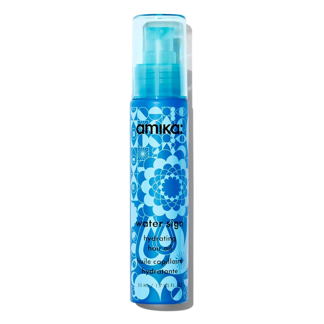 Amika Water Sign Hydrating Hair Oil with Hyaluronic Acid 1.7 Oz-Amika Water Sign Hydrating Hair Oil with Hyaluronic Acid 1.7 Oz