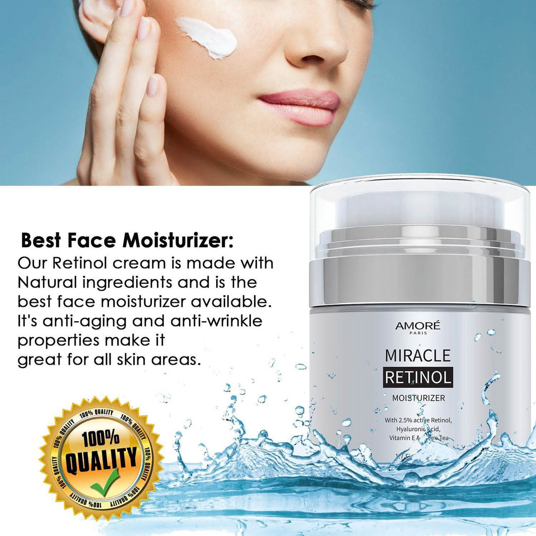 AMORÉ PARIS Retinol 2.5% High Potency Anti-Aging Moisturizer - 1.7 Fl. Oz.-AMORÉ PARIS Retinol 2.5% High Potency Anti-Aging Moisturizer - 1.7 Fl. Oz.