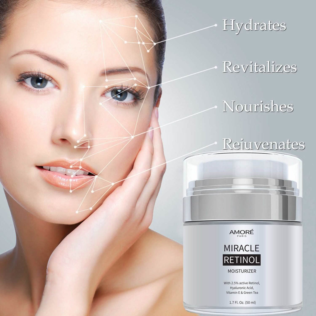 AMORÉ PARIS Retinol 2.5% High Potency Anti-Aging Moisturizer - 1.7 Fl. Oz.-AMORÉ PARIS Retinol 2.5% High Potency Anti-Aging Moisturizer - 1.7 Fl. Oz.