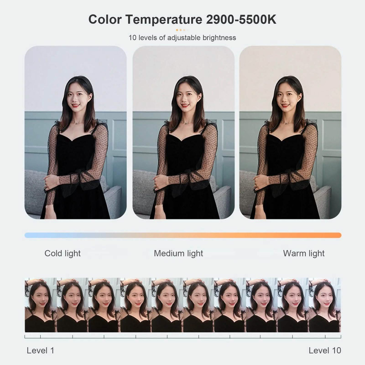 Andoer JMT2 PRO 360¬∞ Rotatable Mini Ring Light-Andoer JMT2 PRO 360¬∞ Rotatable Mini Ring Light