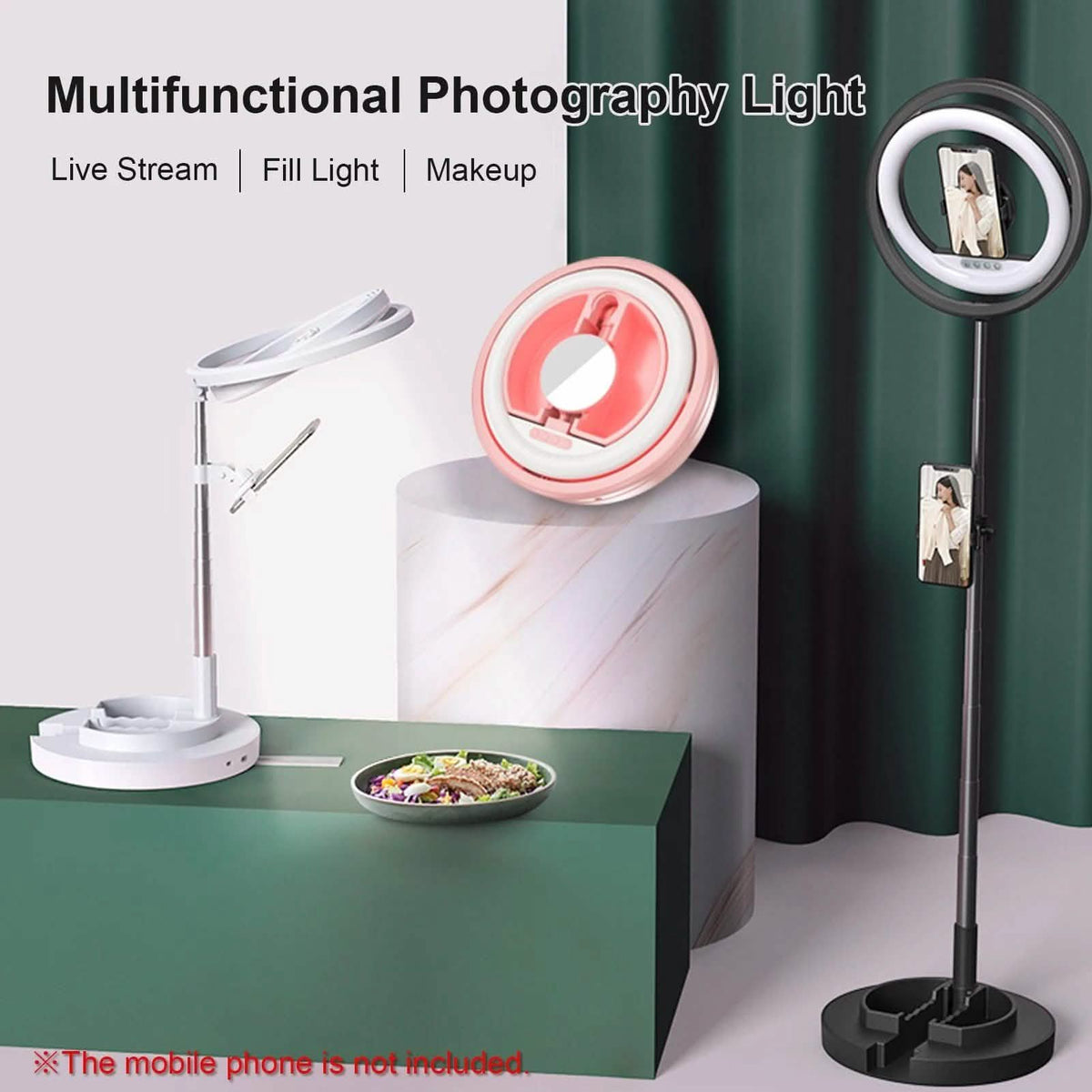 Andoer JMT2 PRO 360¬∞ Rotatable Mini Ring Light-Andoer JMT2 PRO 360¬∞ Rotatable Mini Ring Light