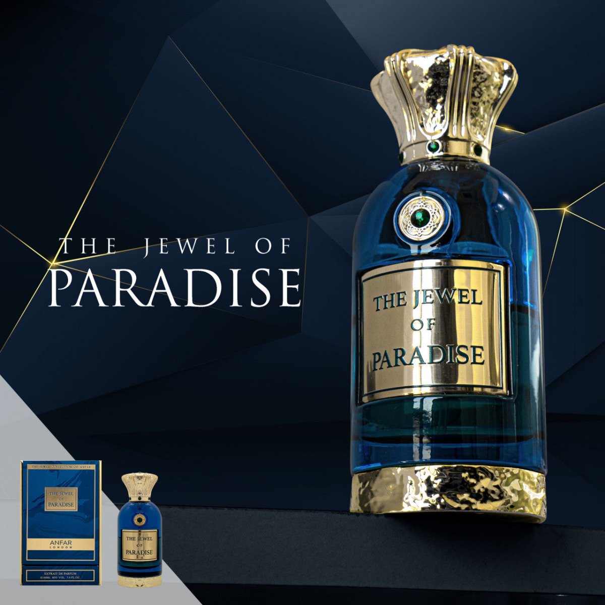 Anfar London The Jewel Of Paradise Extrait De Parfum for Women 100Ml 3.4Oz-Anfar London The Jewel Of Paradise Extrait De Parfum for Women 100Ml 3.4Oz